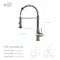 Kibi Aurora Single Handle Pull Down Kitchen Sink Faucet KKF2003TT - alternate 10